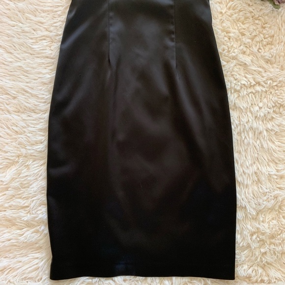 David Meister Satin One Shoulder Knee Length - Picture 5 of 7
